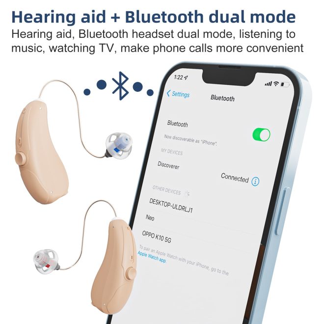 hearing aids bluetooth with app